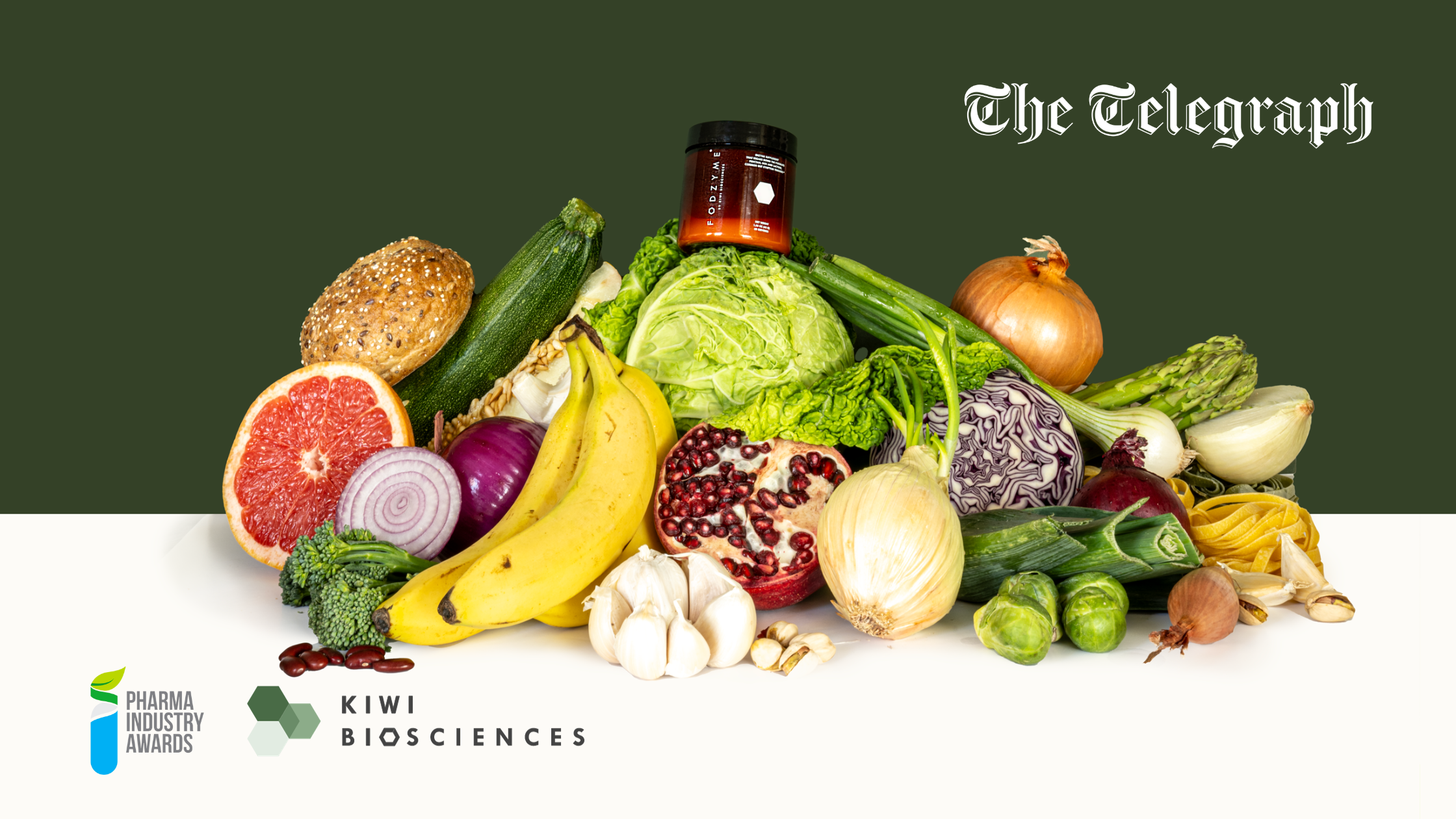 Kiwi Biociences: Finalist in the Pharma Industry Awards featured in The Telegraph - FODZYME